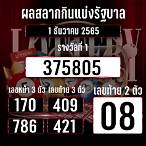 เช็คหวย1/12/65